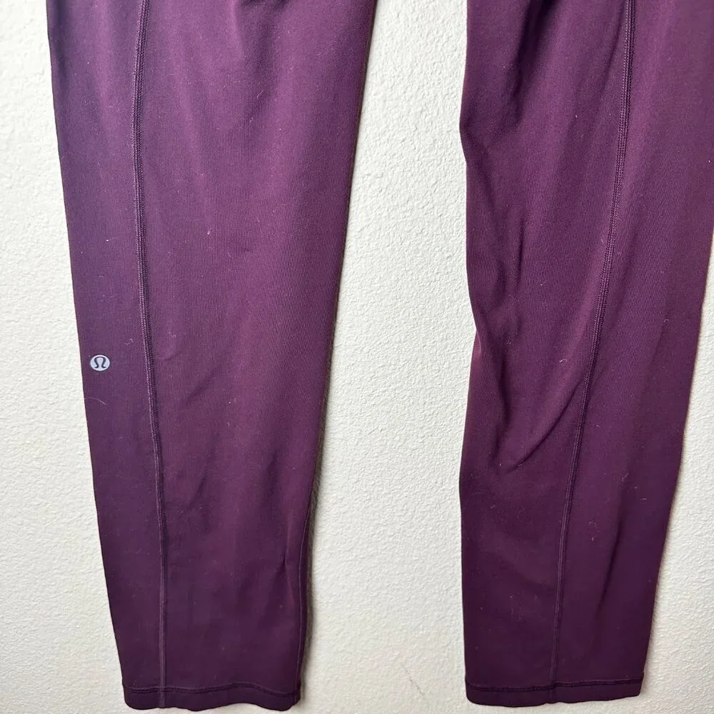 LULULEMON Straight Leg Yoga Pants Leggings Double Waist Band - size 8